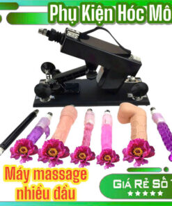 Máy Massage Đa Năng | Machine Gun Nhiều Đầu | Dụng Cụ Gắn Bàn | Đa Chế Độ Rung | Vi Tính Hóc Môn