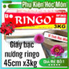 Màng nhôm Ringo 3kg khổ rộng 45cm bọc thực phẩm | Vi Tính Hóc Môn | Giấy bạc an toàn nướng đồ ăn | Đồ gia dụng nhà bếp | Giấy bạc giữ nhiệt tốt | Giao nhanh Tp Hồ Chí Minh