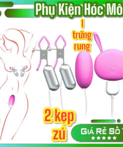 Máy Rung Kẹp Núm Vú & Âm Vật 2 Kẹp 1 Trứng Tròn – Rung Mạnh | Đồ Chơi Người Lớn | Phụ Kiện Kích Thích | Đồ Chơi Cao Cấp | Đồ Chơi Tình Yêu | Vi Tính Hóc Môn