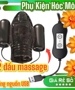 Máy massage nam 2 đầu | Sạc USB nhanh chóng | Công nghệ rung tiên tiến | Hỗ trợ chăm sóc sức khỏe cá nhân | Đồ dùng cần thiết hàng ngày | Vi Tính Hóc Môn