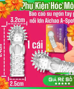 Bao Cao Su Gai Ngón Tay Aichao A-spot 5 | Thoải Mái | Siêu Kích Thích | Vi Tính Hóc Môn | Đồ Chơi Tình Yêu