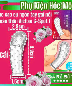 Bao Cao Su Ngón Tay Gai Nổi Toàn Thân | G-spot 1 | Hộp 1 Cái | An Toàn – Thoải Mái | Vi Tính Hóc Môn | Đồ Chơi Tình Yêu Hóc Môn