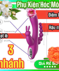 Đồ Chơi Cao Cấp Cho Nữ | Tích Hợp 3 Nhánh Kích Thích | Siêu Mạnh | Vi Tính Hóc Môn | Đồ Chơi Tình Yêu Hóc Môn