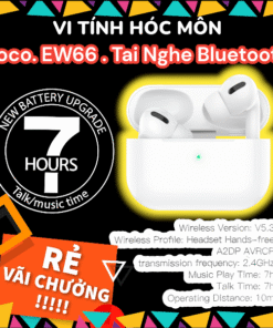 Tai Nghe Hoco EW66 V5.3 | Bluetooth Thế Hệ Mới | 2 Tai True Wireless | Có Dock Sạc Chính Hãng | Kiểu AirPods Pro | Vi Tính Hóc Môn