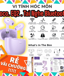 Tai Nghe Bluetooth Chính Hãng Hoco EQ2 | Nhét Tai Không Dây | Pin 7h | Gọi Điện Rõ Nét | Vi Tính Hóc Môn