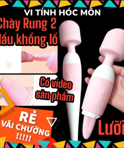 Chày rung Lilo AV Stick Black LL-B2114 | Tongue Sex | Đồ chơi tình yêu cao cấp | Vi Tính Hóc Môn