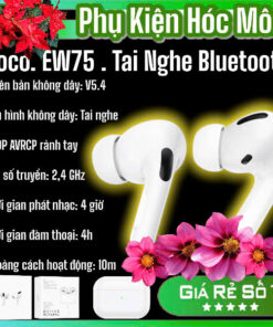 Tai nghe HOCO EW75 | Bluetooth đời mới | Cổng sạc Type-C | Âm thanh trung thực | Giá ưu đãi | Vi Tính Hóc Môn
