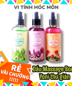 Dầu massage toàn thân Yoni | Dưỡng ẩm da mềm mịn | Kích thích tuần hoàn máu | Thích hợp massage body & spa | Ba hương thơm dịu nhẹ | Sản phẩm hot trend 2025 | Vi Tính Hóc Môn