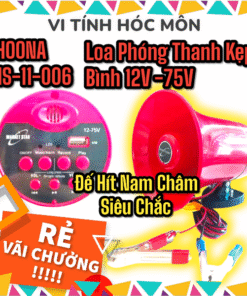 Loa phóng thanh cắm bình Ehoona MS11 006 | Loa bán hàng công suất lớn ghi âm phát lại | Loa rao bán hàng kẹp bình tiện lợi | Loa dùng bình 12V-75V phát liên tục ngoài trời | Loa phát âm thanh quảng cáo tự động bền bỉ | Vi Tính Hóc Môn