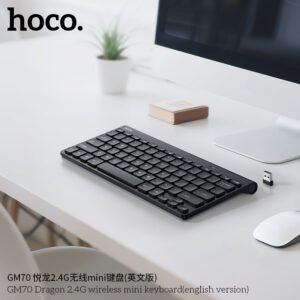Bàn Phím Mini Không Dây Hoco GM70 Dragon Kết Nối Ổn Định Thiết Kế Nhỏ Gọn | Vi Tính Hóc Môn