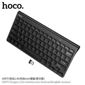 Bàn Phím Mini Không Dây Hoco GM70 Dragon Kết Nối Ổn Định Thiết Kế Nhỏ Gọn | Vi Tính Hóc Môn