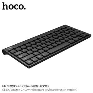 Bàn Phím Mini Không Dây Hoco GM70 Dragon Kết Nối Ổn Định Thiết Kế Nhỏ Gọn | Vi Tính Hóc Môn