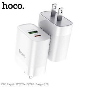 cốc sạc nhanh Hoco C80 PD20W QC3.0