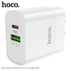 cốc sạc nhanh Hoco C80 PD20W QC3.0