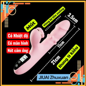 Dương vật giả Jiuai Zhuxuan xoáy thụt sưởi ấm đa chức năng cao cấp | Vi Tính Hóc Môn