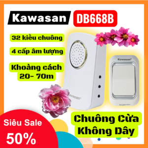 Chuông Cửa Không Dây DB668B Chính Hãng
