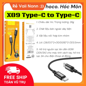 cáp sạc Hoco X89 Type-C sang Type-C