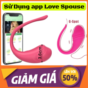 Trứng rung Little Tadpole điều khiển từ xa bằng điện thoại Love Spouse 9 chế độ rung cực mạnh