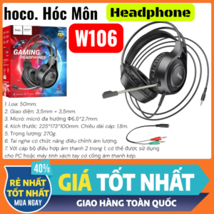 tai nghe headphone hoco w106