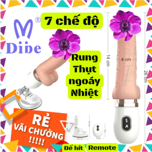 Dương vật giả dính tường Dibe Cyclone Fire 3 cao cấp – Đồ chơi tình yêu rung thụt mạnh